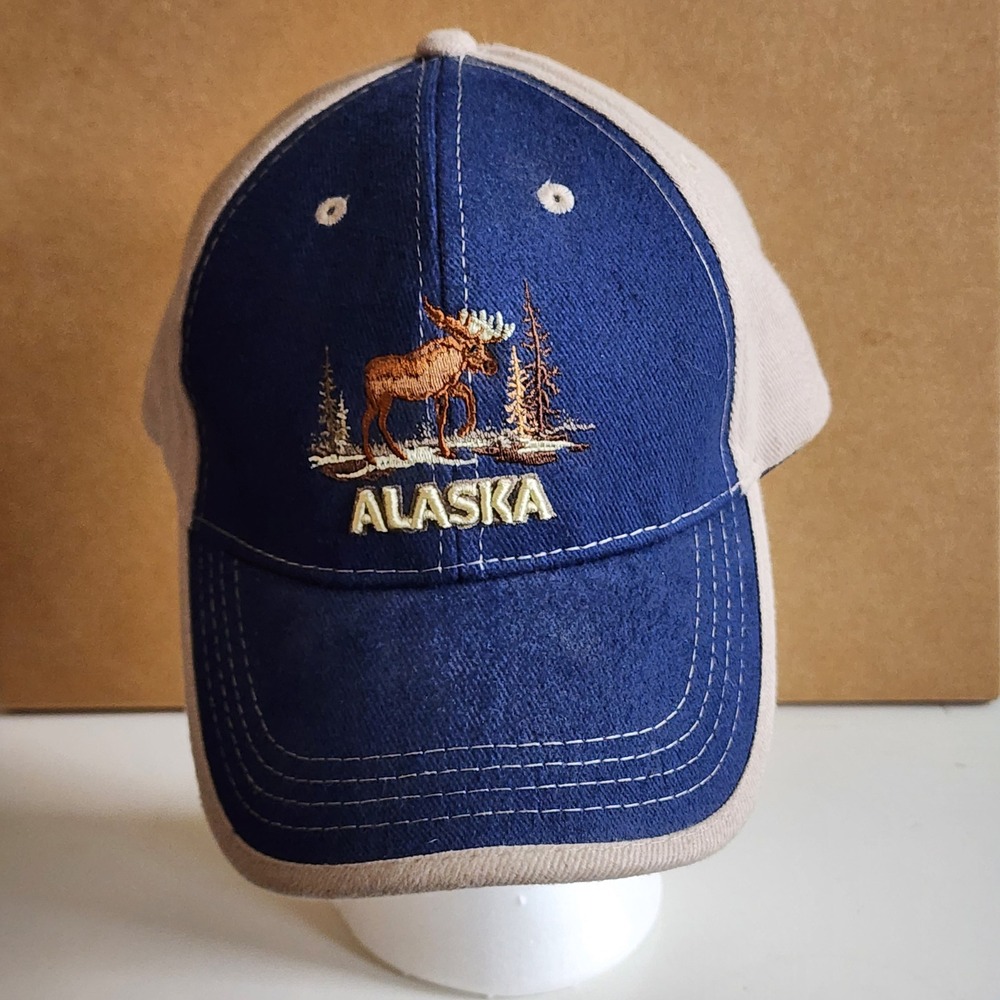 Alaska Polarwear Moose Hat Alaska Souvenir Adjustable Dad Cap Wildlife Outdoors